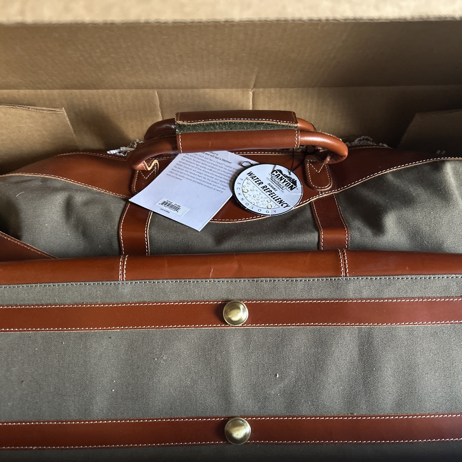 Canyon Outback Canvas Leather Trim Duffle