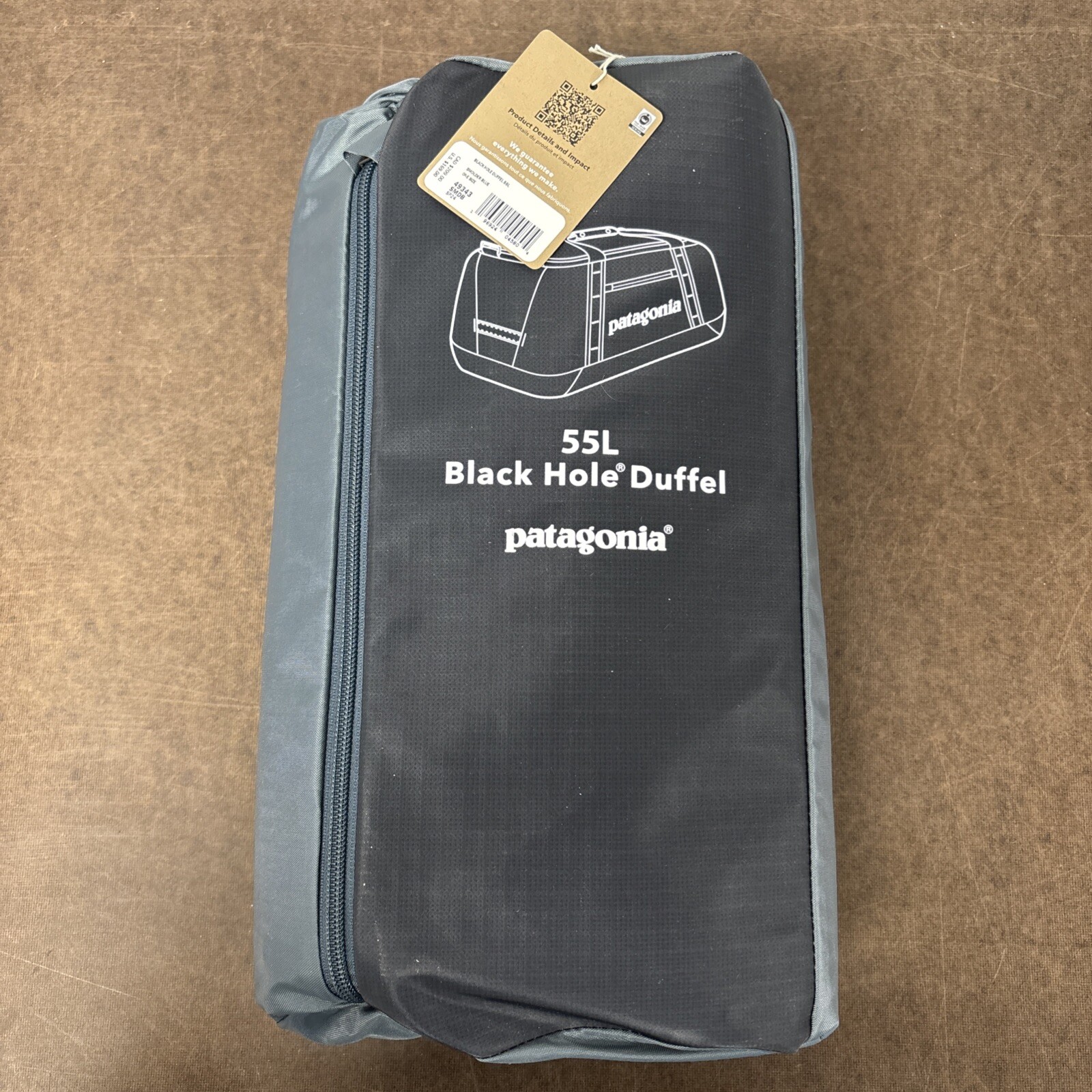 Patagonia Black Hole 55L Duffle Bag Smolder Blue Men’s Ergonomic Shoulder Straps