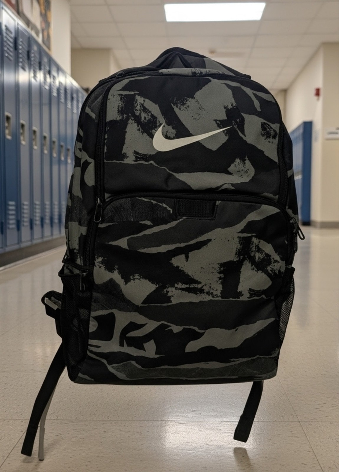 Nike Backpack Brasilia Printed XL 30 Liters Color Black/Grey Military Printed
