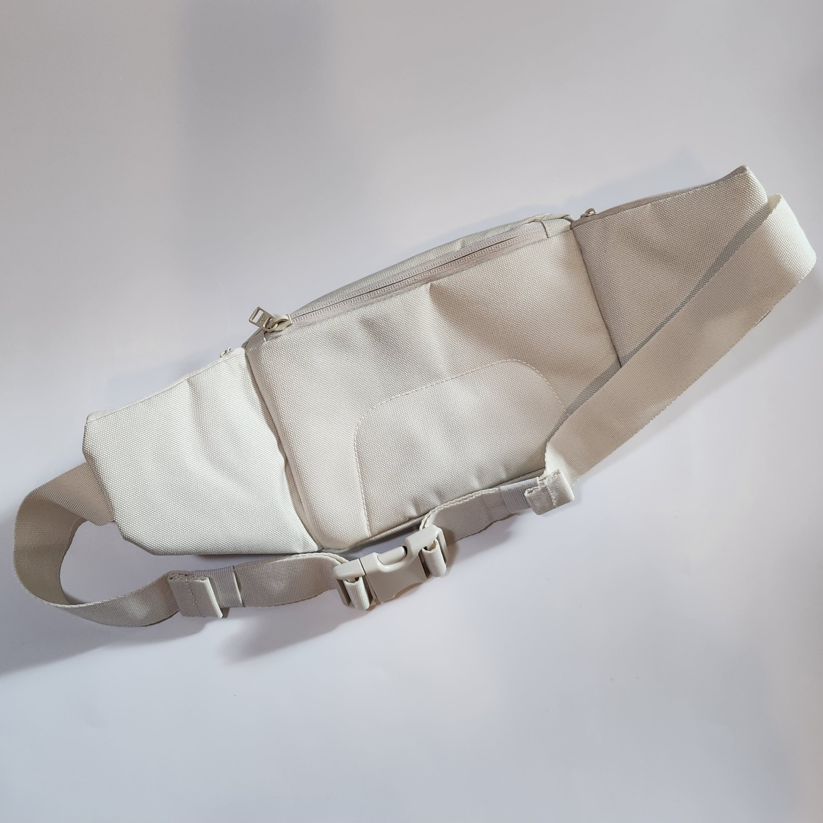 NWT Adidas Ramble Crossbody Sling Bag Belt Fanny Pack Shoulder Beige Grey IU9300