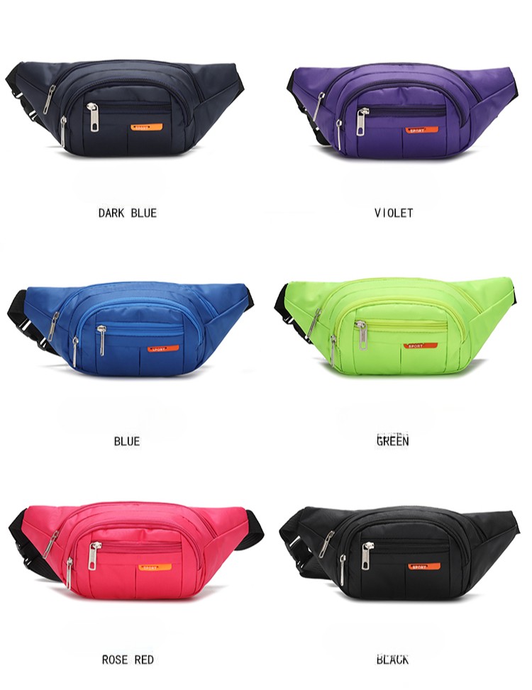 Men’s Waterproof Mobile Waist Bag Multifunctional Fanny Pack Bag Large Capacity