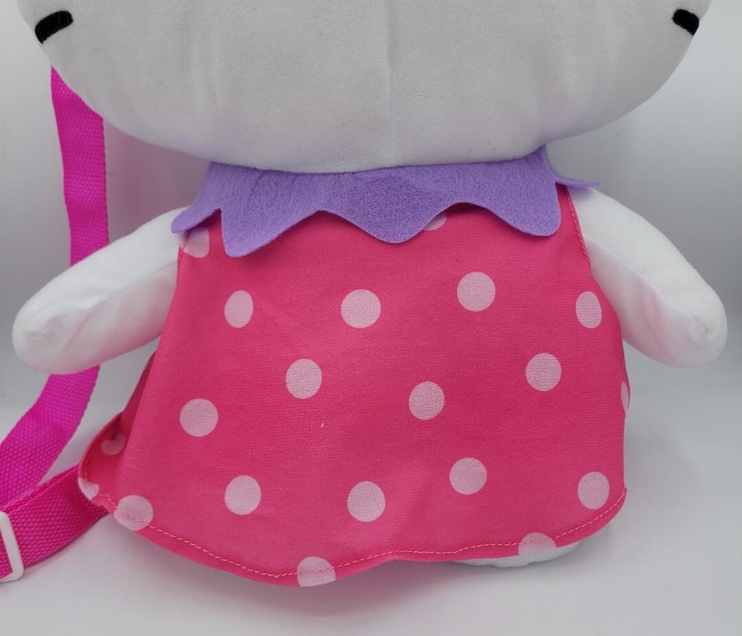 Hello Kitty Strawberry 16″ Plush Backpack Multi-Color-NWT