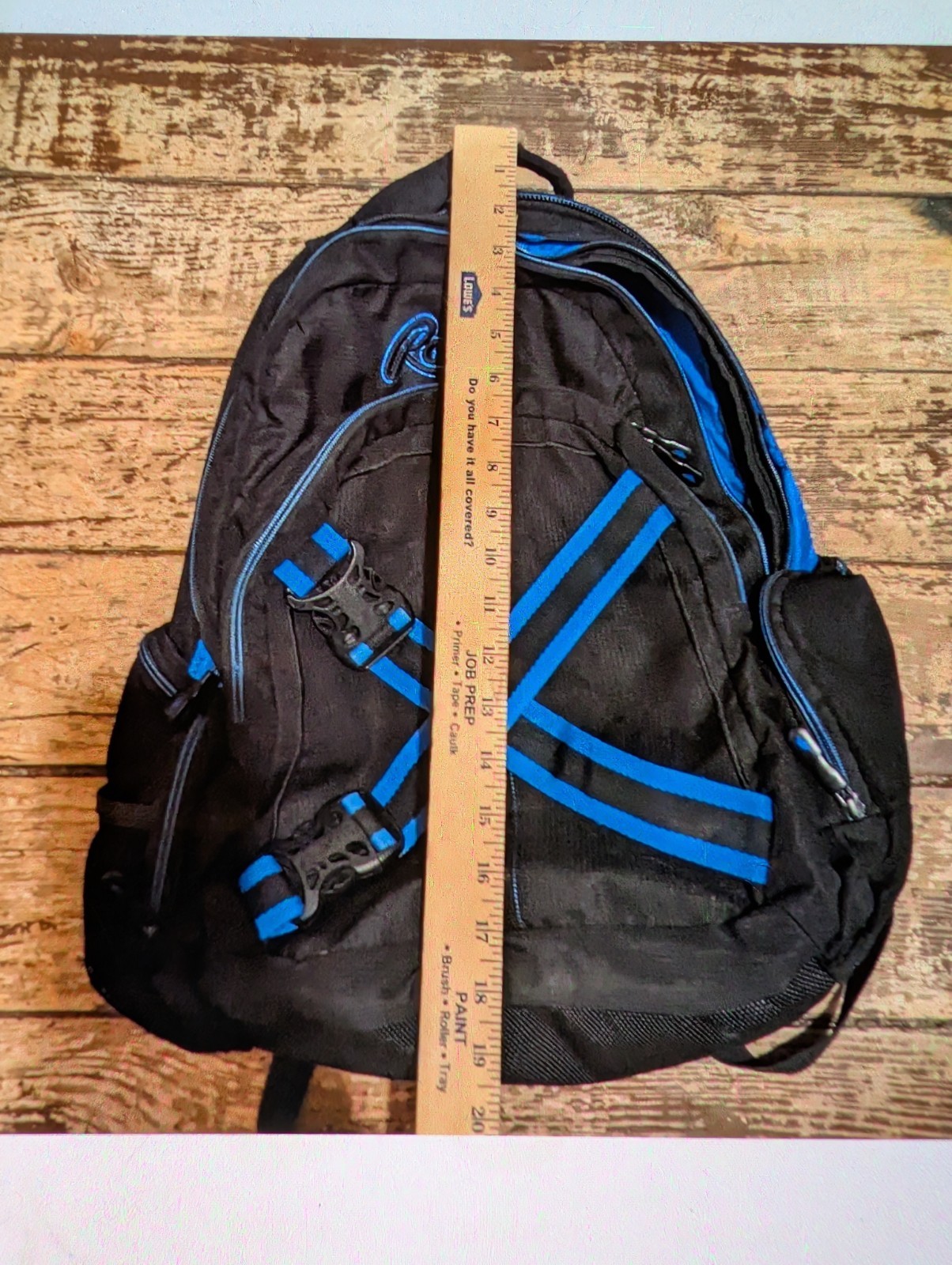 Canada Roots Embroidered Medium Backpack – Blue Black
