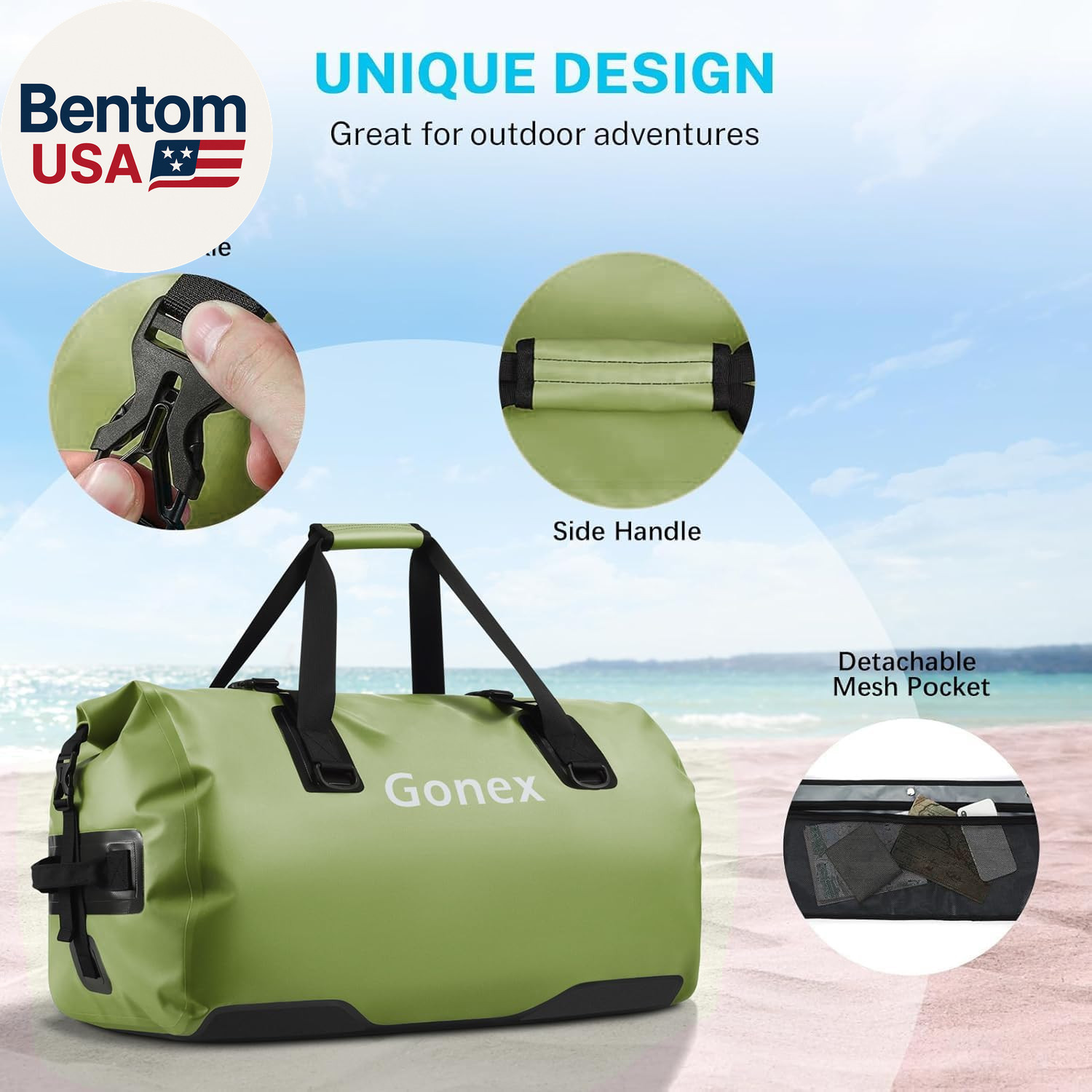 Extra Large Waterproof Duffle Travel Dry Duffel Bag Heavy Duty Bag with Durable