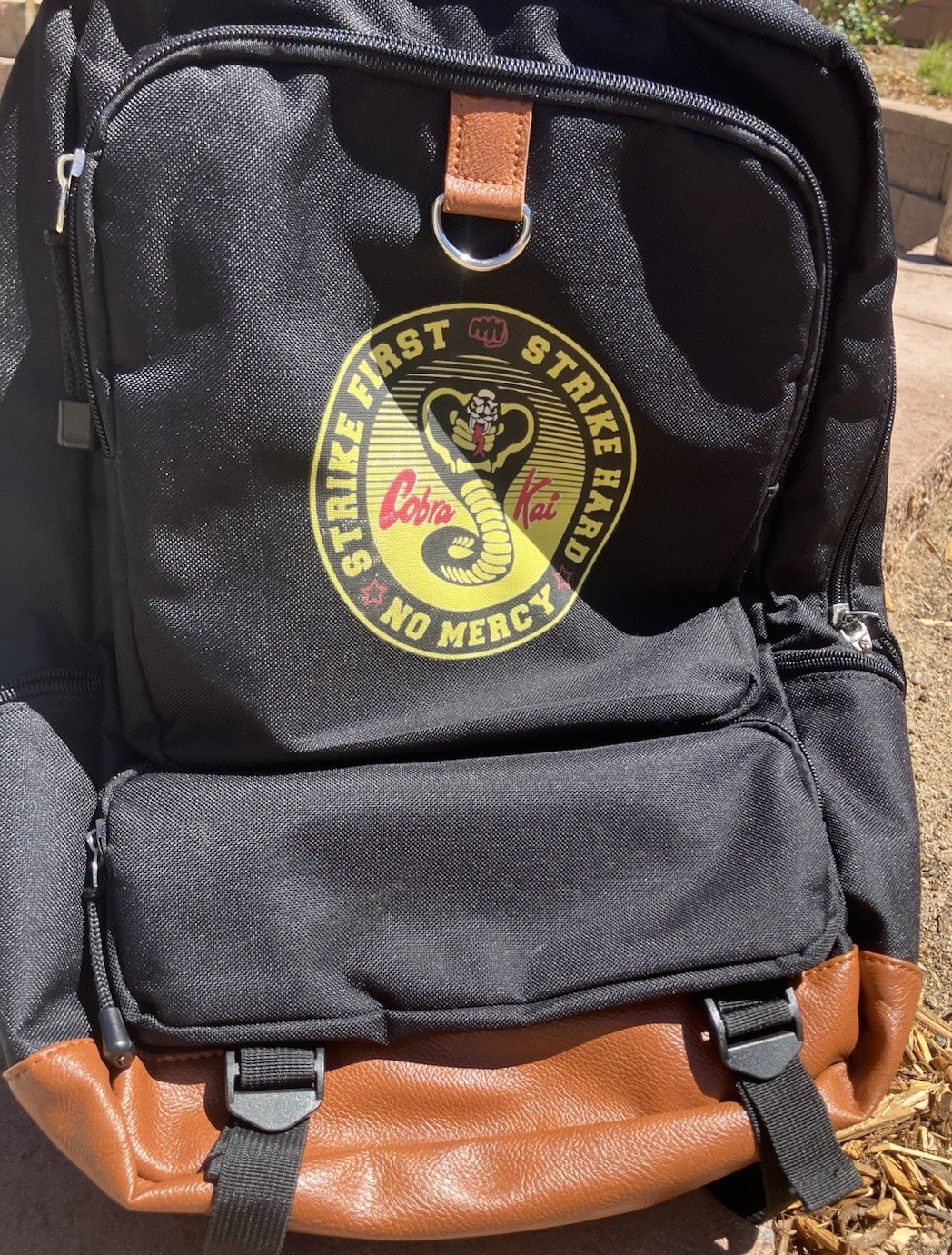 Cobra Kai Backpack strike Hard No Mercy Meite Oshi Brand