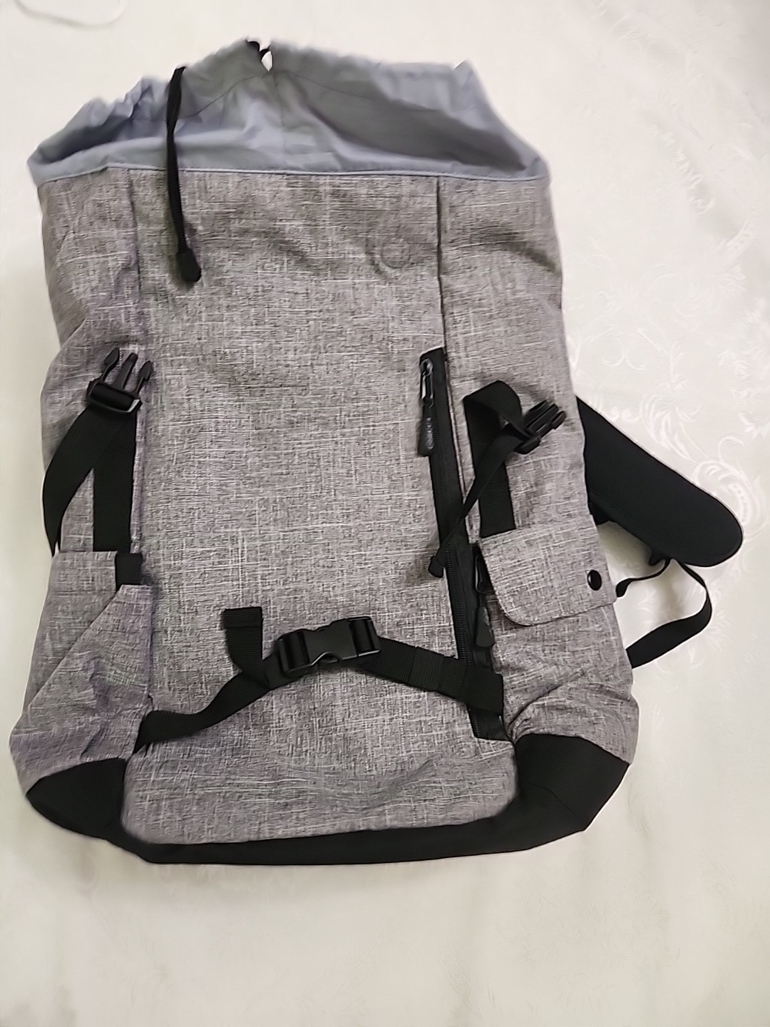 Microsoft Computer Top Loader Buckle Flap Loptop Backpack Gray