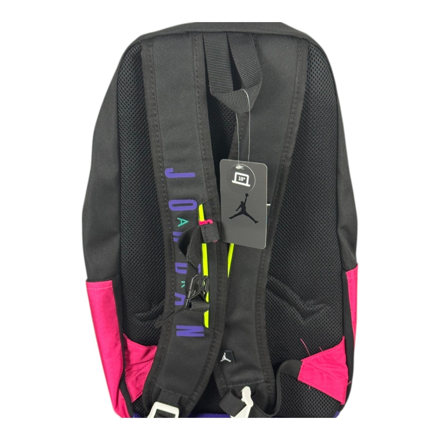 Air Jordan Jan All Grounds 15″ Backpack 9A0483-023 Black/Pink/Purple NEW
