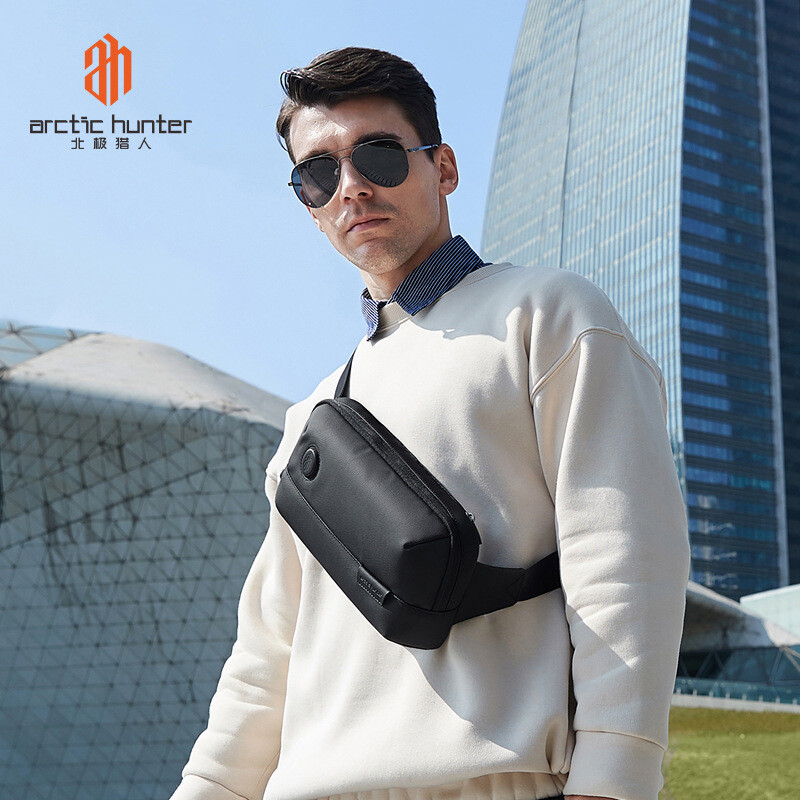ARCTIC HUNTER Waterproof Shoulder Men Travel Chest Bag Outdoor Crossbody Hiking