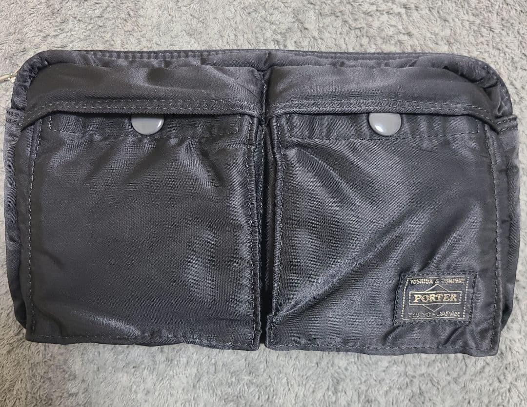 Yoshida Kaban PORTER Tanker Waist Bag Black Body Bag Japan Excellent Condition