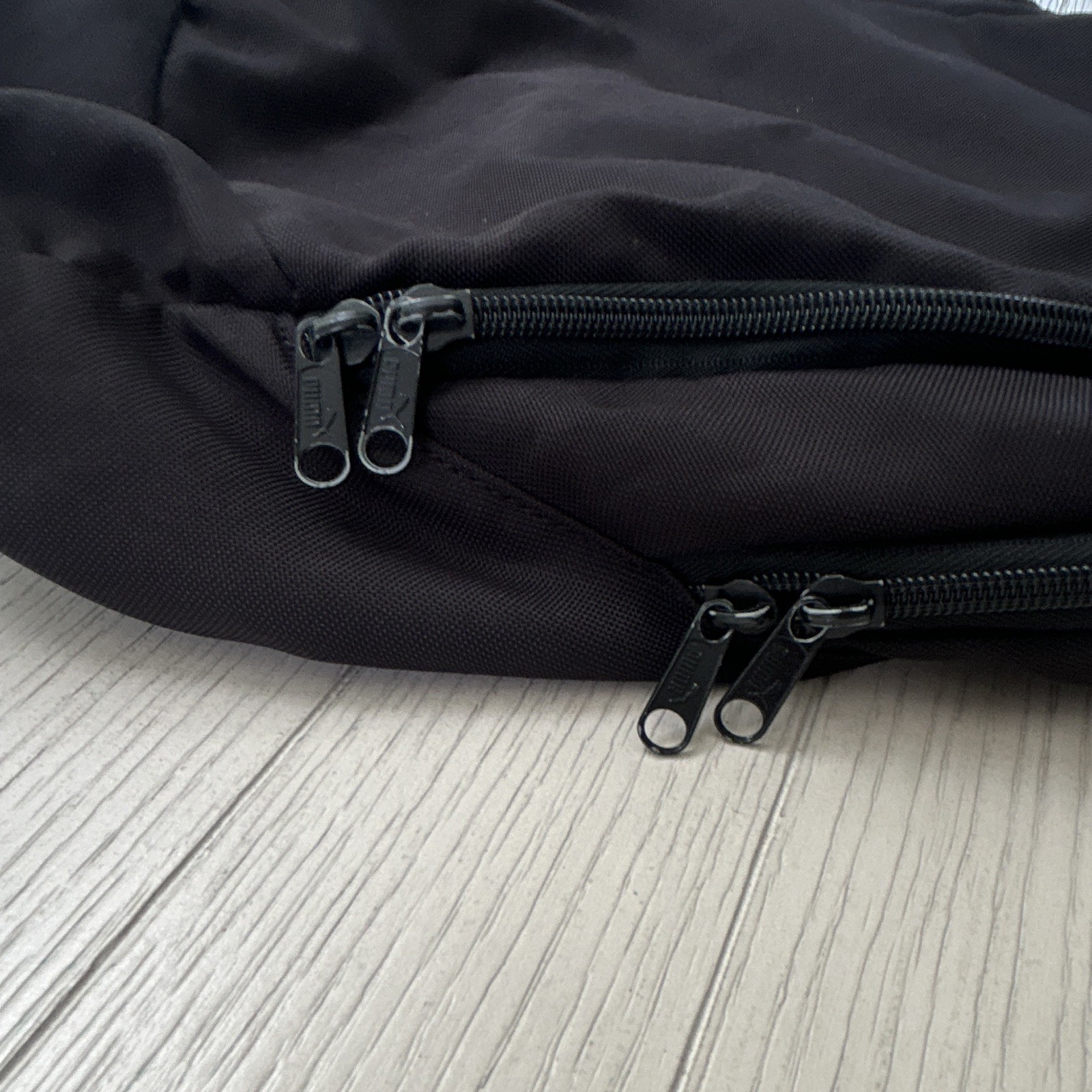 PUMA Black Medium Backpack Zip Closure Inner Pockets Travel Casual Sports