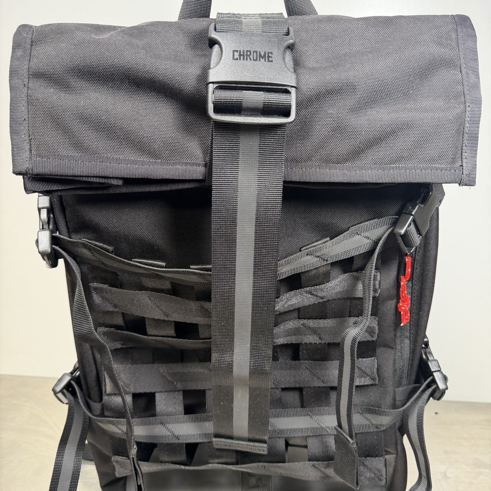 Chrome Industries Barrage Cargo 22L Waterproof Roll-Top Satchel Backpack Black