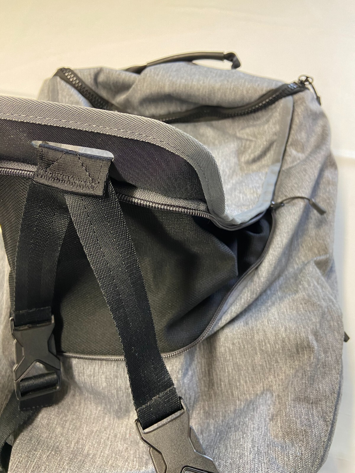 JORDAN Gray Jumpman Top Loader DK Ball Basketball Backpack