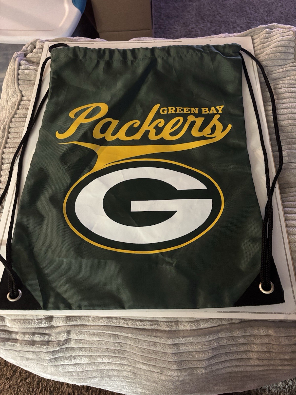 The Northwest NFL Green Bay Packers Team Spirit Back Sack Drawstring Sling Bag