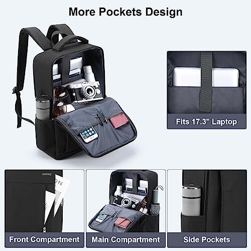 17 Inch Laptop Backpack Slim Durable Business Computer Travel Backpack with