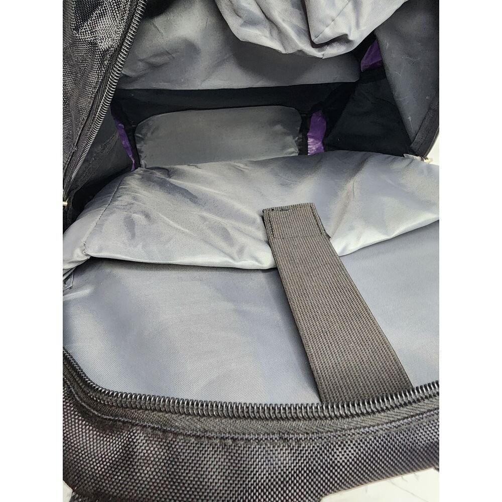 Microsoft Backpack Laptop Bag Zipper Pockets Purple Black