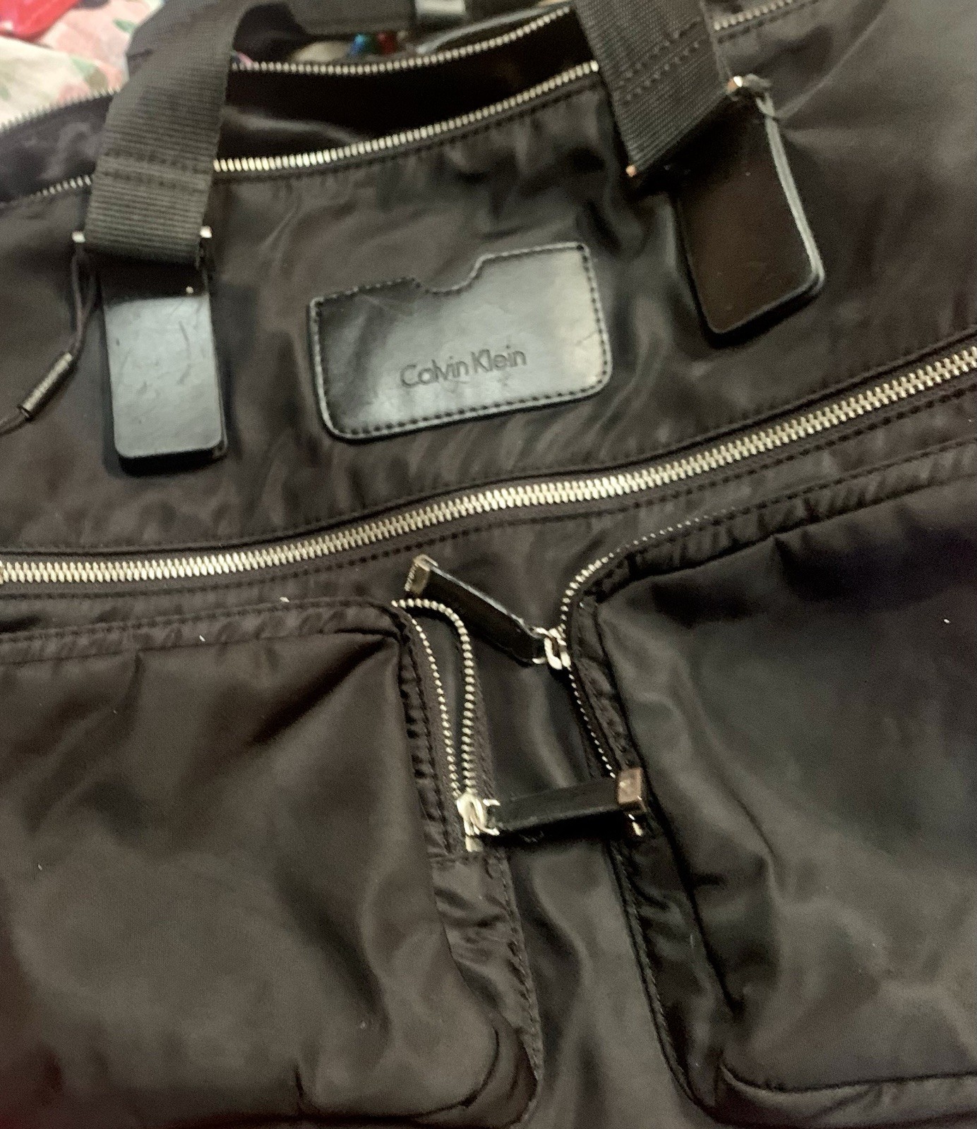 Calvin Klein Black Nylon Carry On