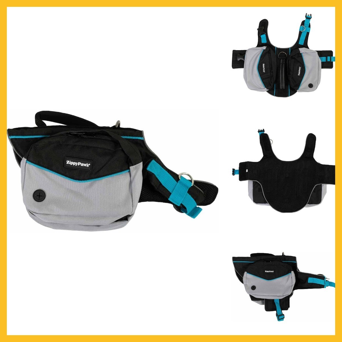 Zippypaws Adventure Back Backpack Tactical 1 Pack Teal
