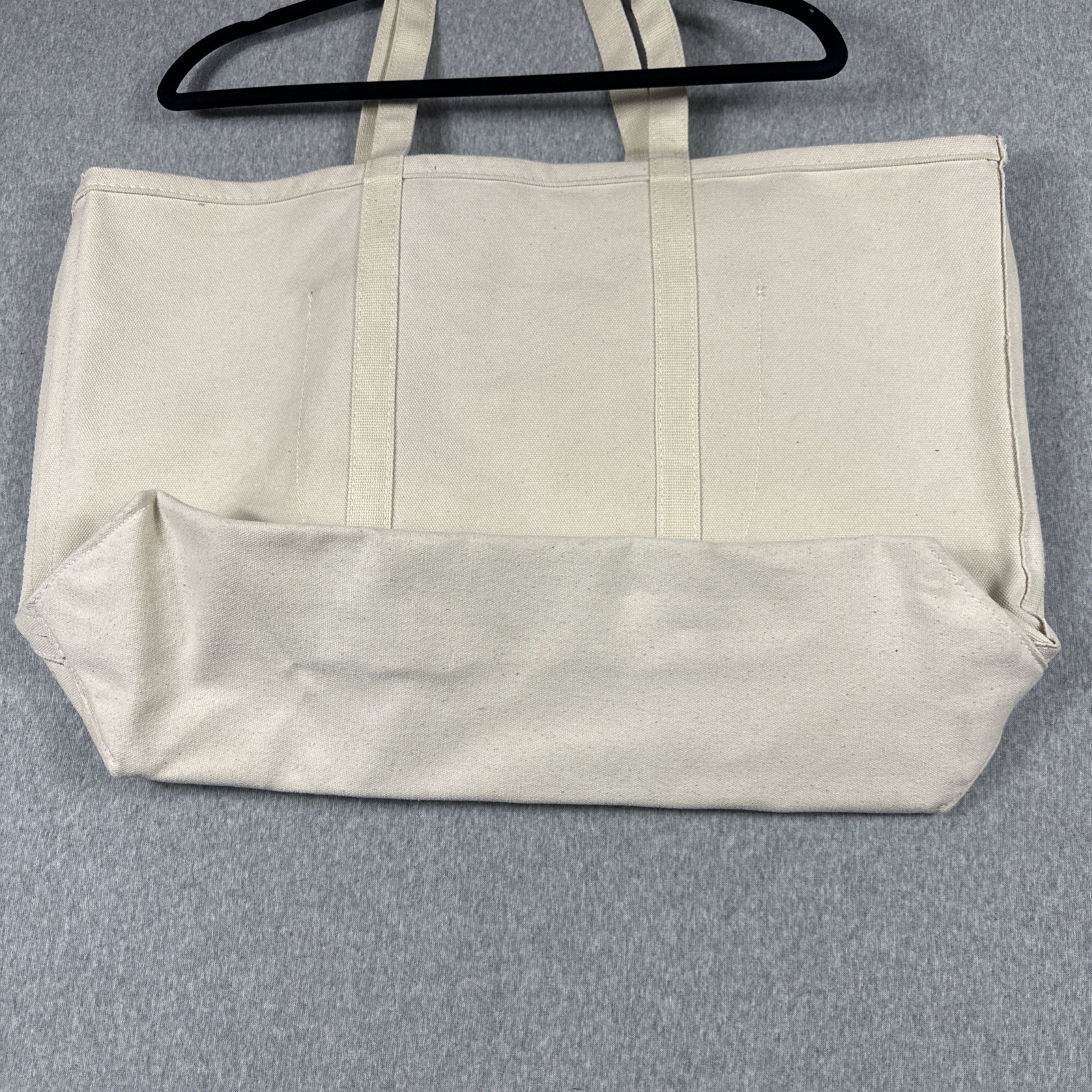 STANLEY & SONS Tote Bag Canvas Extra Large White Ivory USA Made Boat Apron Co