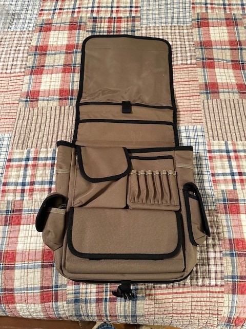 Duluth Trading Company Large Brown and Black Canvas Messenger Bag NWD