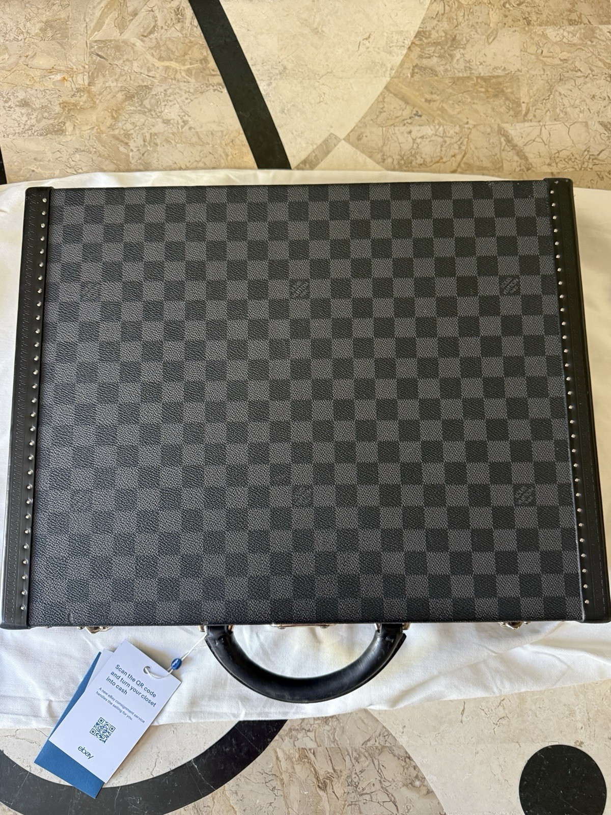 Louis Vuitton PRESIDENT Damier Graphite BRIEFCASE BUSINESS BAG, NO KEY PRESENT
