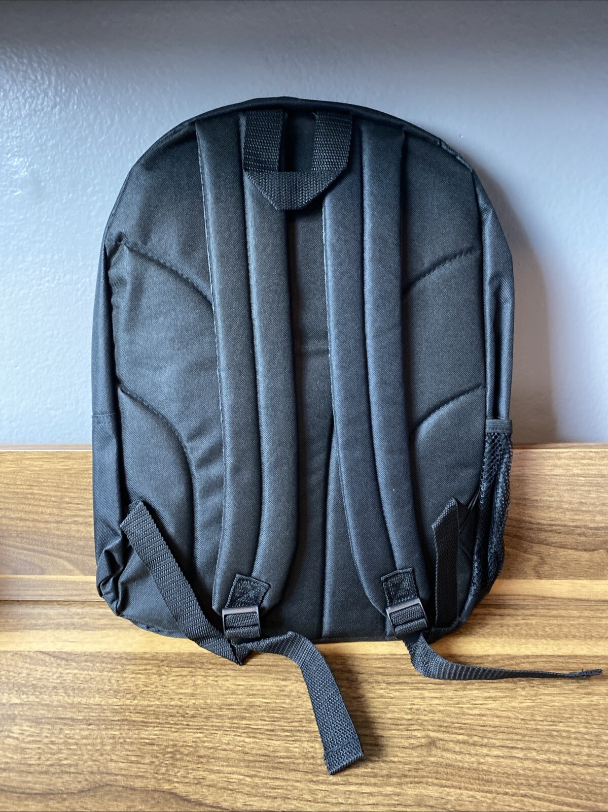 school bag back pack with 2 zipper and 2 side pockets for bottle holder