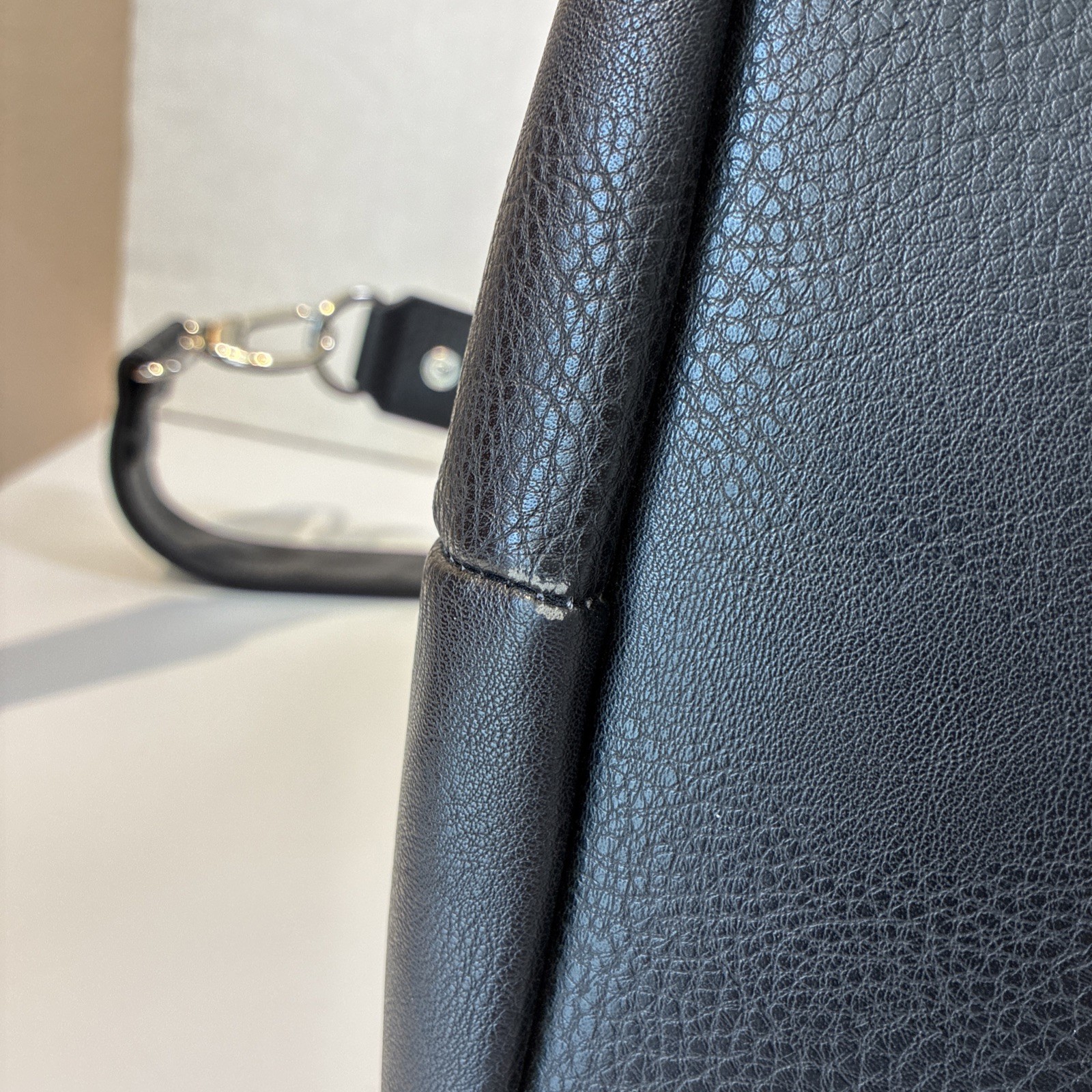 Brouk and Co Alpha Duffel Bag Luxurious Vegan Leather Black/Grey MSRP $156
