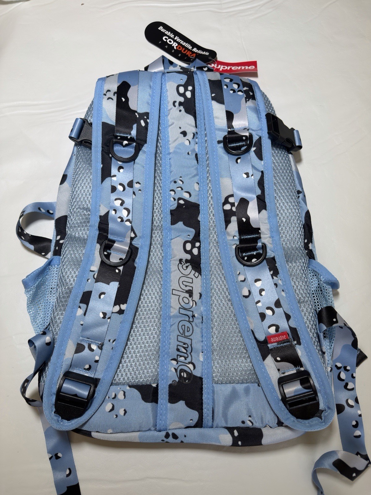 Supreme Cordura SS20 Backpack Blue/Chocolate Chip Camo