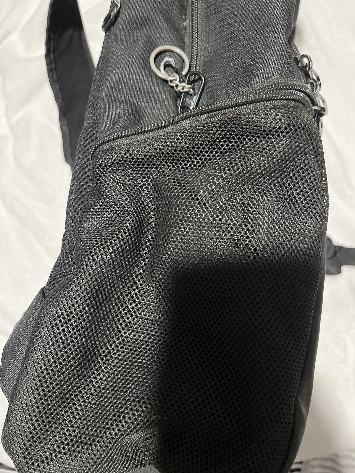 Nike Black Backpack Bookbag Zip Closure Padded Straps Outer Pockets