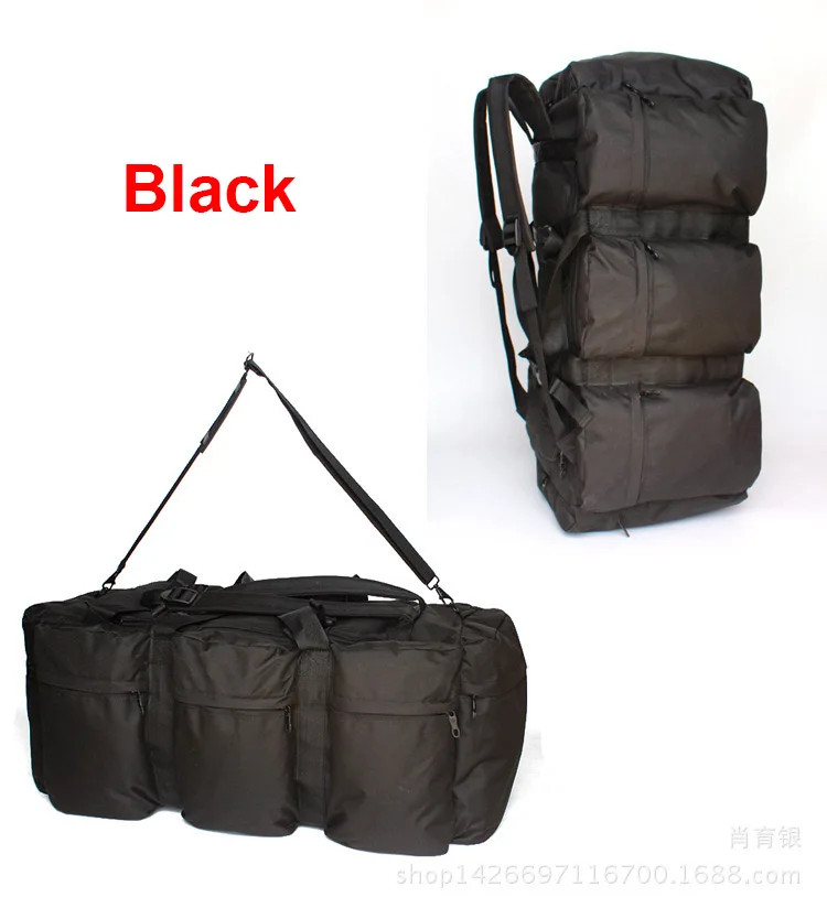 100L Camping Travel Backpack Large Duffel Hiking Shoulder Bag Outdoor Weekend
