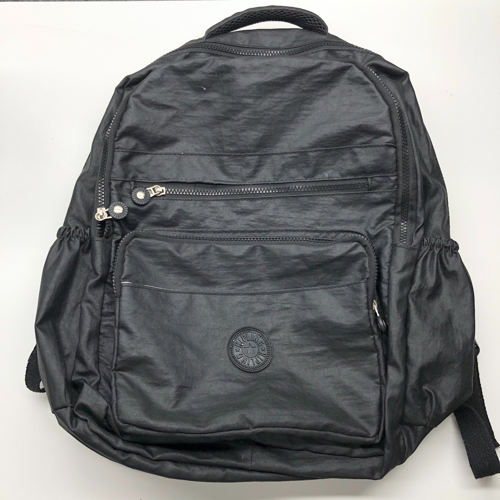 Kipling Backpack Black Unisex Adult Adjustable Straps Compartments Zip Travel