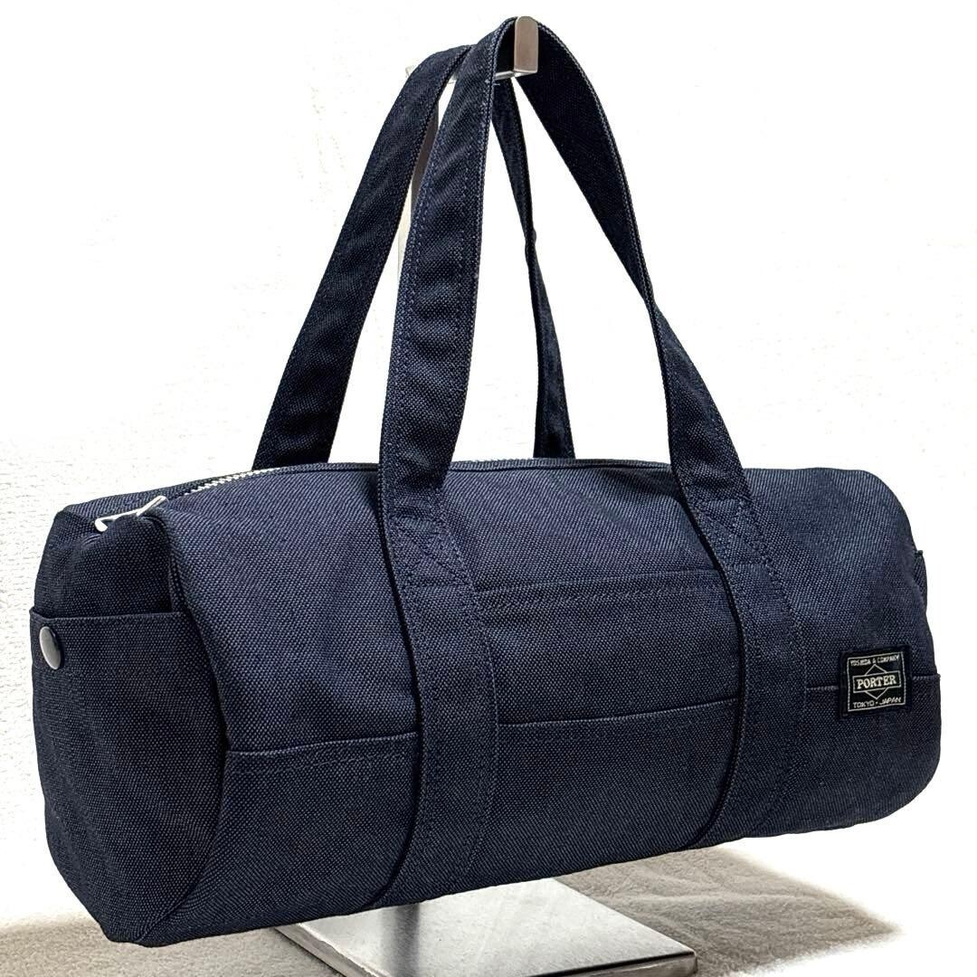 PORTER Smoky Mini Boston Bag Navy Denim Duffle Bag Yoshida Kaban Japan Unisex