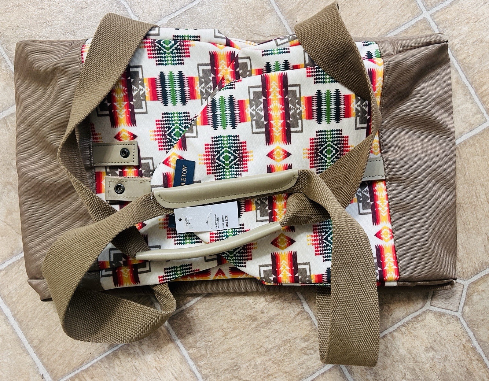 NEW w/tags PENDLETON Chief Joseph Canopy Canvas Weekender duffel Bag XL one size