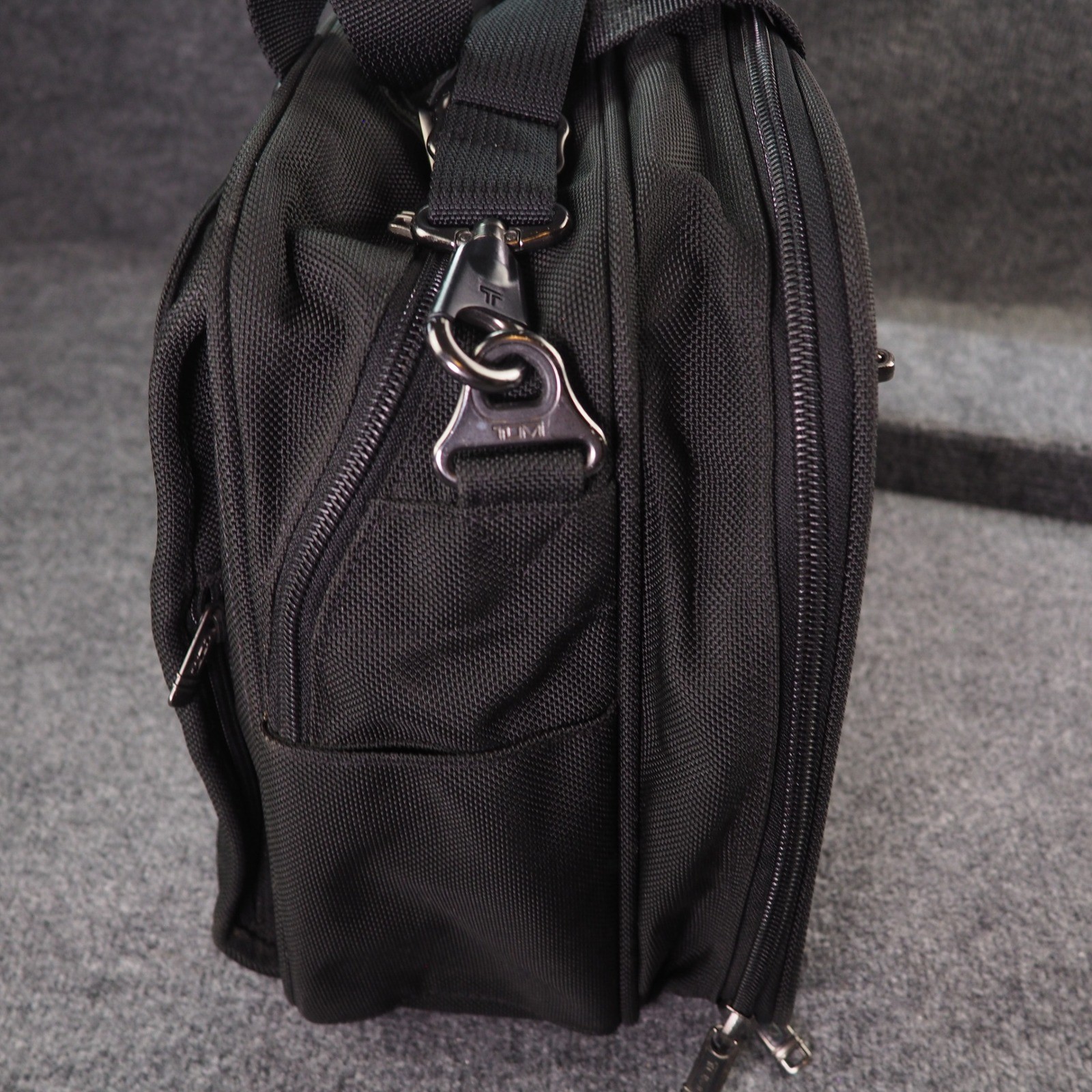 Tumi Alpha Expandable Organizer Laptop Briefcase Black Ballistic Nylon Bag