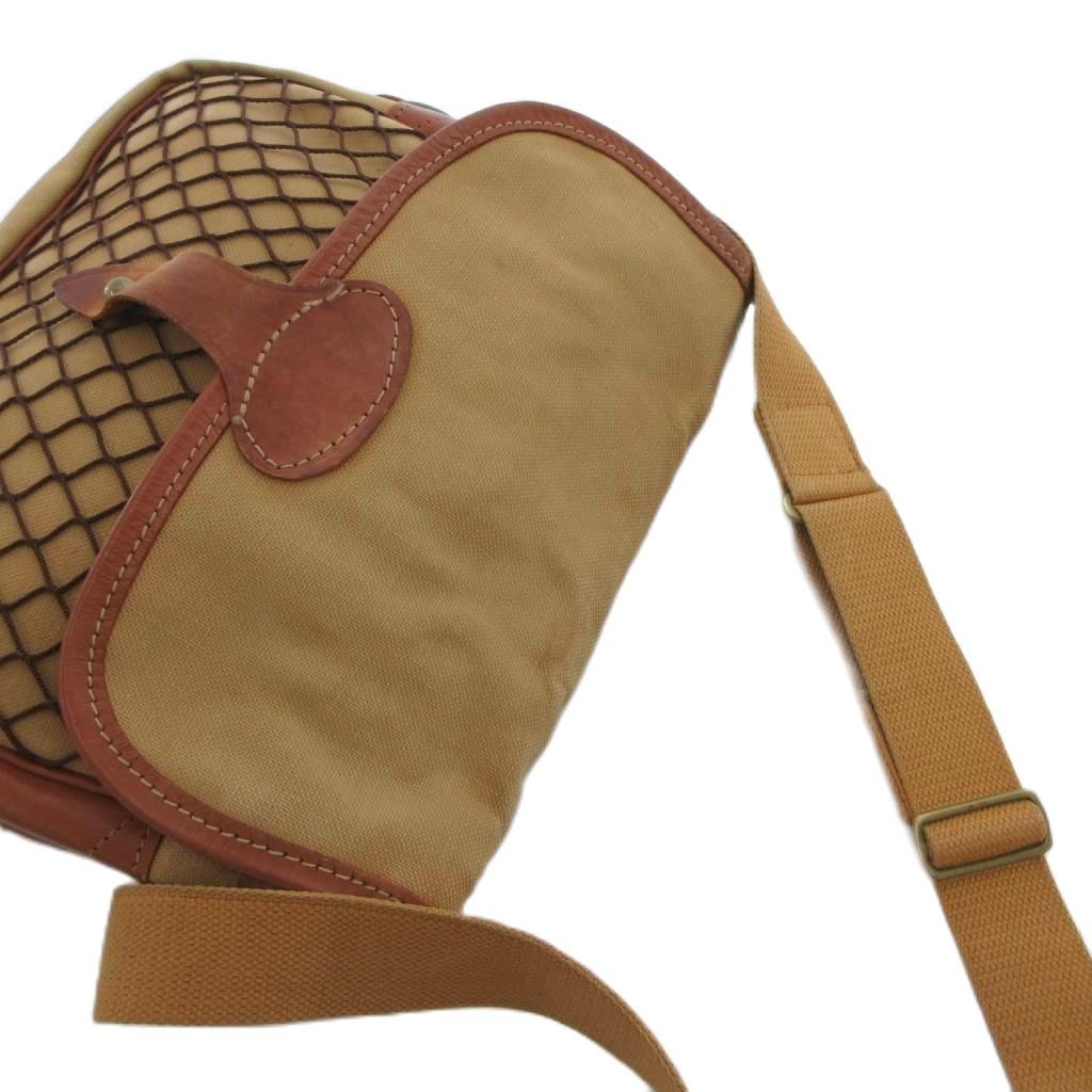 Liddesdale Beige Leather Shoulder Bag 23cm x 10.2in Vintage, B Condition