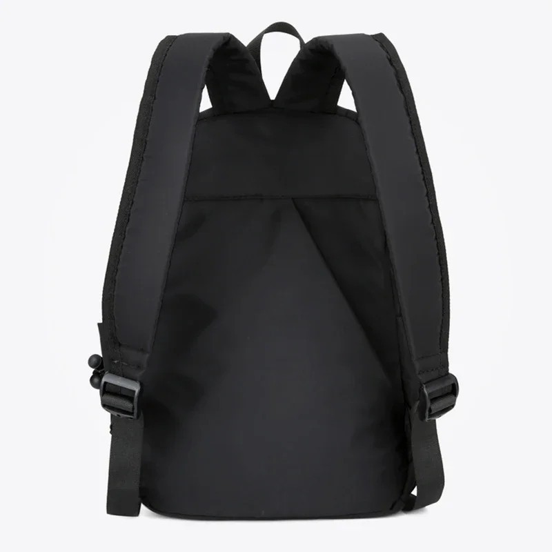 Mini Men’s Backpack Small Black Canvas Travel School Waterproof Bag