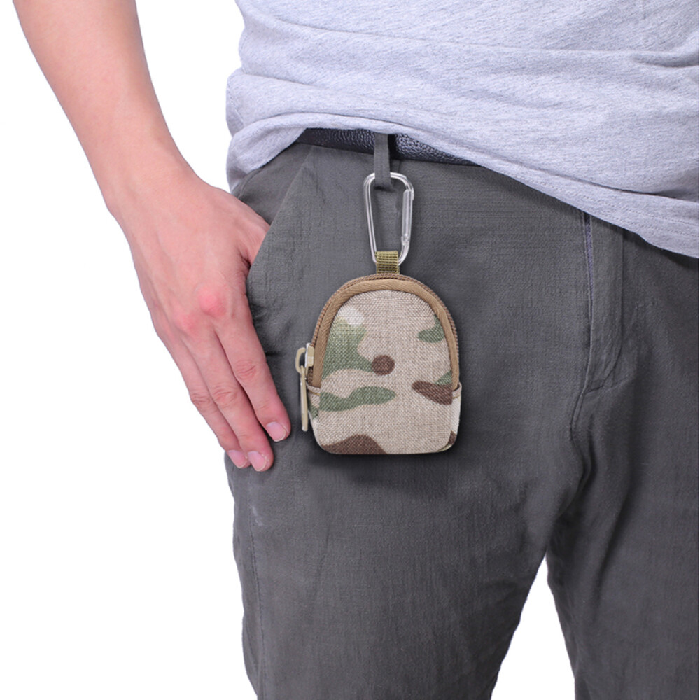 Mini Tactical Waist Bag Pouch Wallet Key Holder Purse Coins Pocket with Hook US