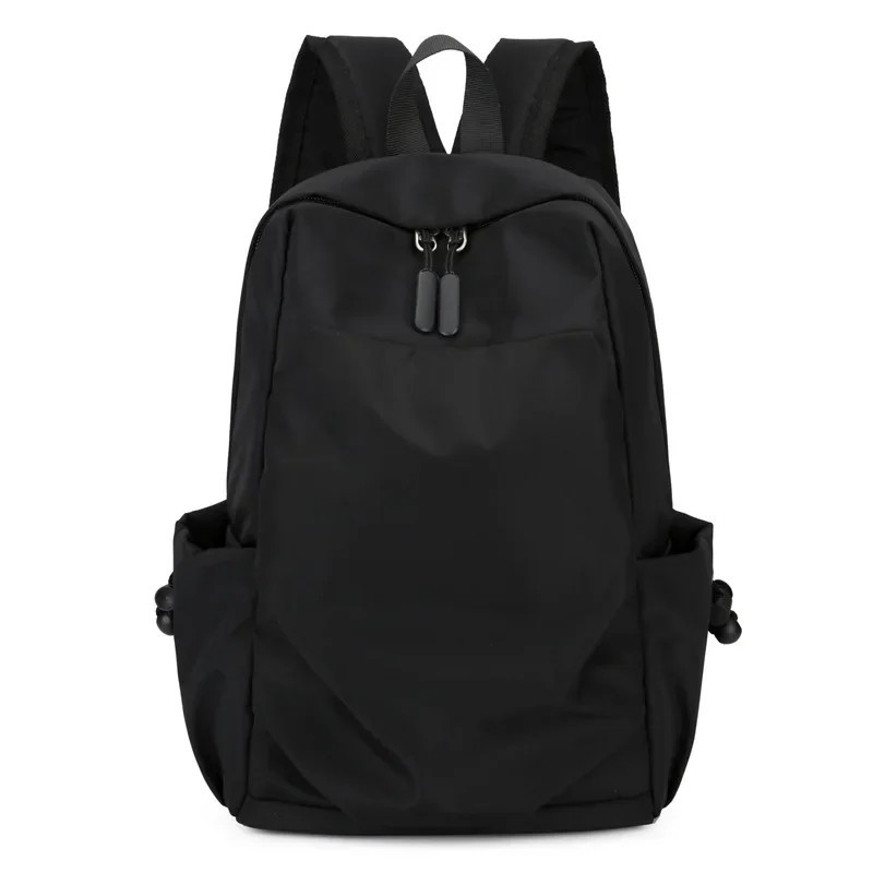 Mini Men’s Backpack Small Black Canvas Travel School Waterproof Bag