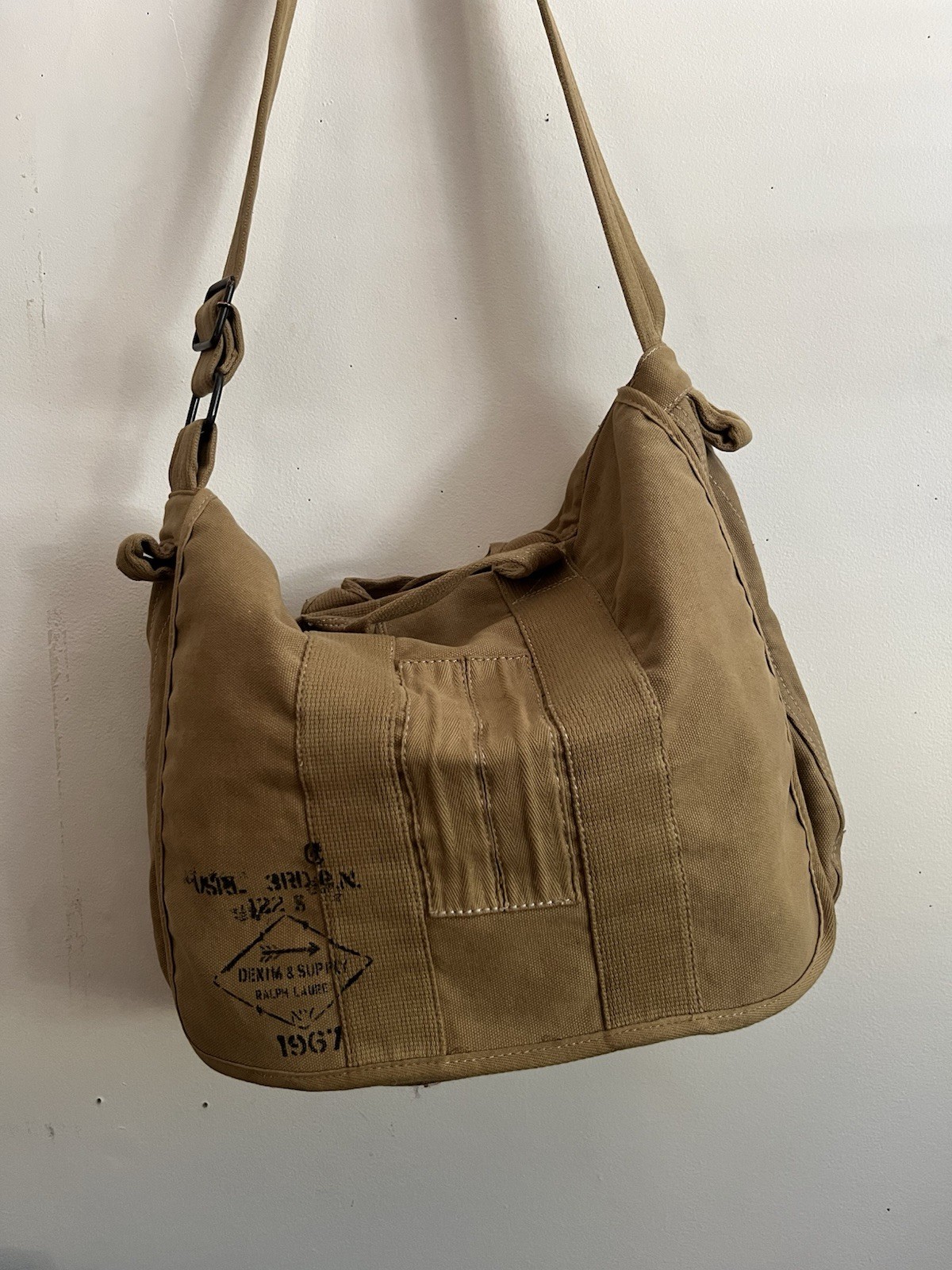 **Rare** **Authentic** Ralph Lauren Denim & Supply (TAN/KHAKI) Messenger Bag