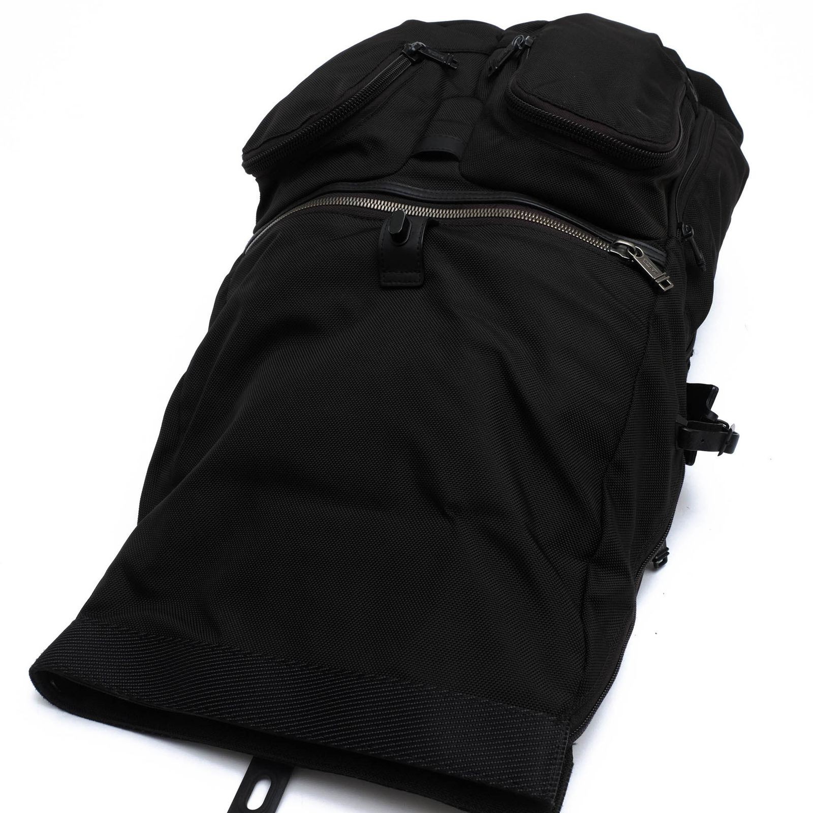 TUMI Backpack Bag Backpack Men s Nylon Leather Leather Black 232388D Alpha Brav
