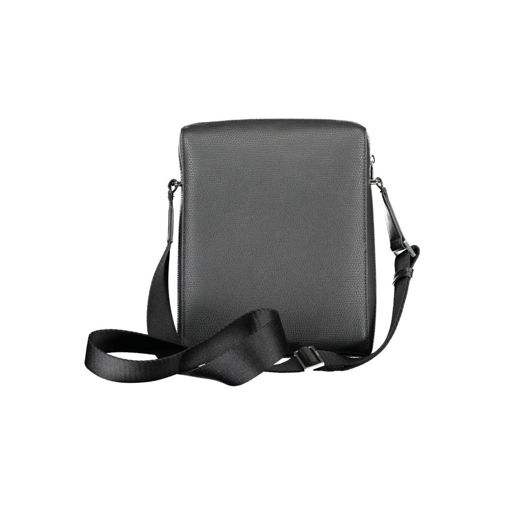 Calvin Klein Black Polyurethane Men Shoulder Bag 100% Authentic – CA-15393