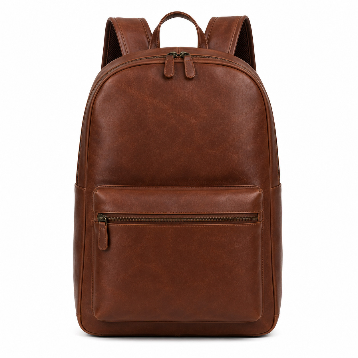 Genuine Leather Backpack Vintage Brown Laptop Travel School Business Unisex