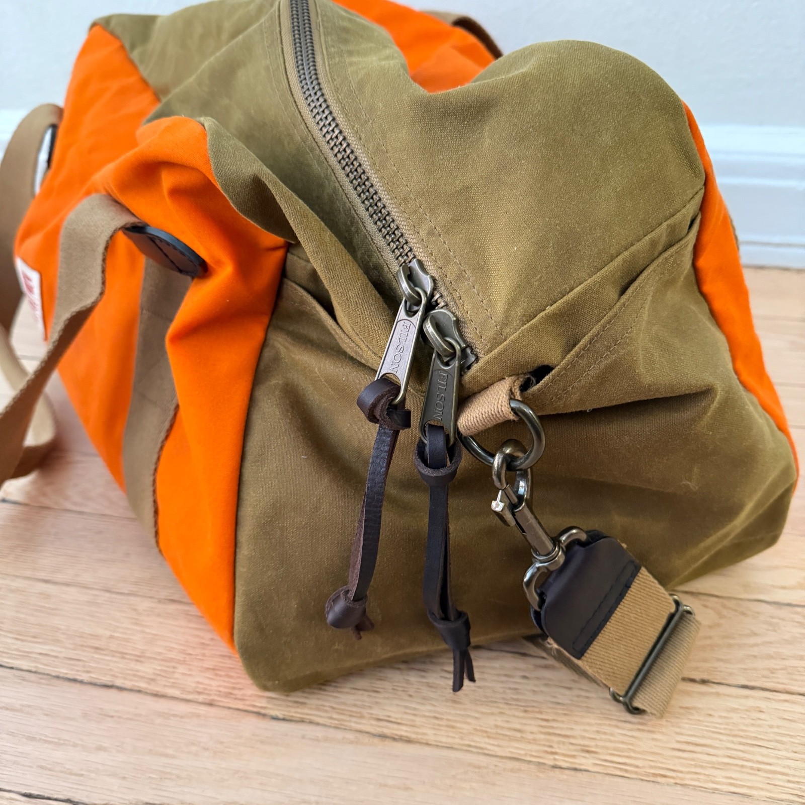 FILSON MEDIUM CANVAS DUFFLE BAG 20263595 Orange/Tan