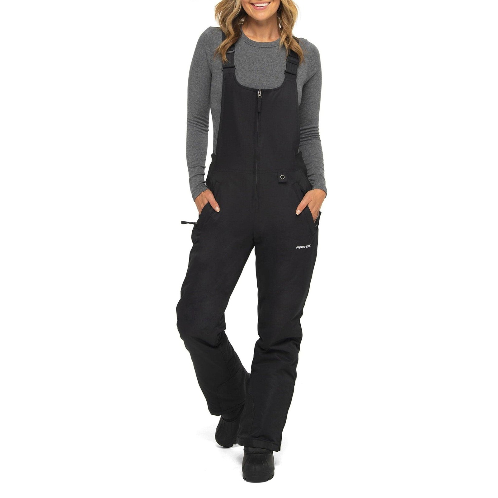 Arctix Women’s Essential Bib Overall Regular 31 ( Black , Small ) Black Small U8