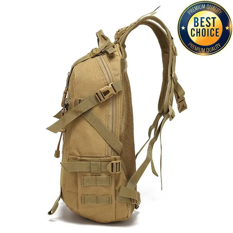 40L Reflective Tactical Backpack Outdoor Molle Camping Hiking Travel Rucksack