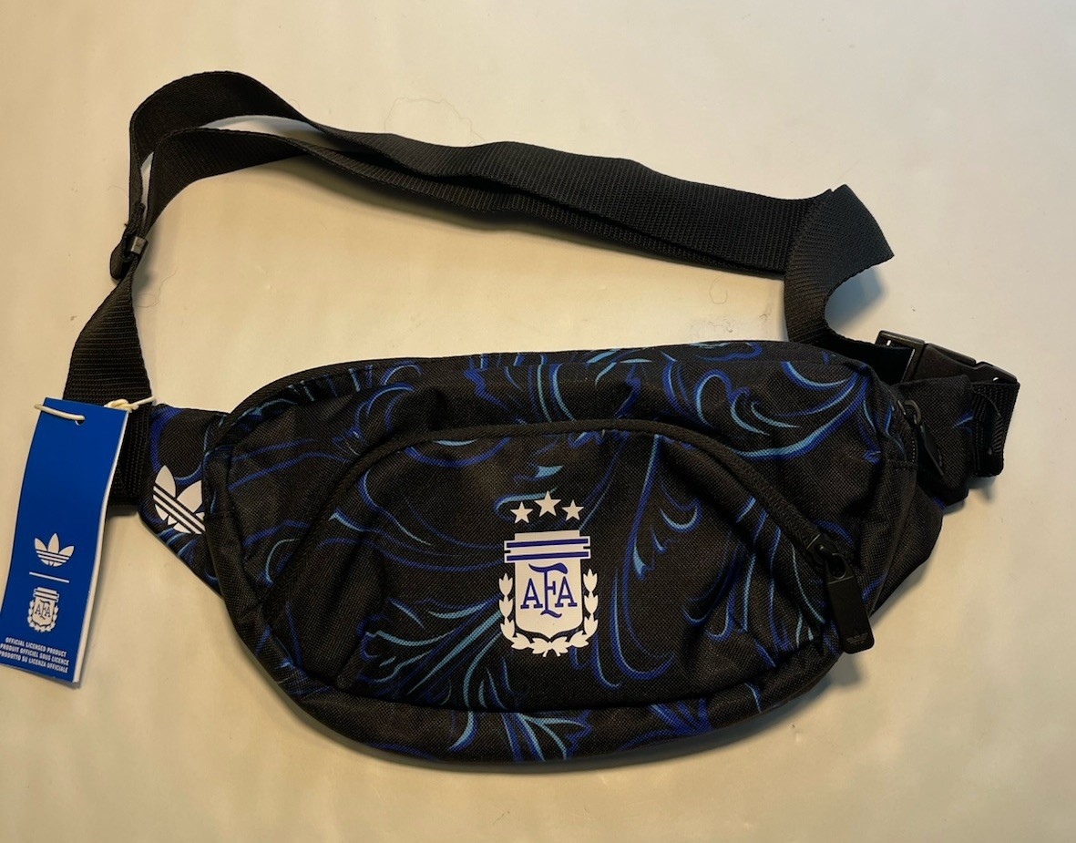 Adidas Argentina Fanny Pack Waist bag One Size Unissex Black/Blue New