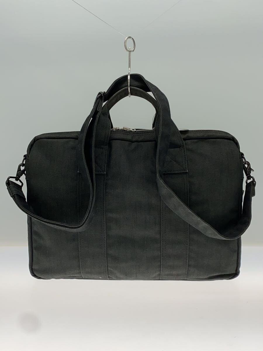 Authentic PORTER Denim Briefcase Black 29cm x 40cm x 4cm Slim Bag