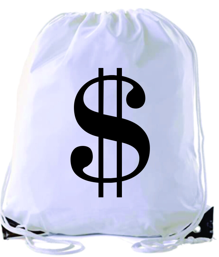 DRAWSTRING MONEY BAG DURABLE MULTIPURPOSE WATER RESISTANT PINK GREEN BLACK WHITE