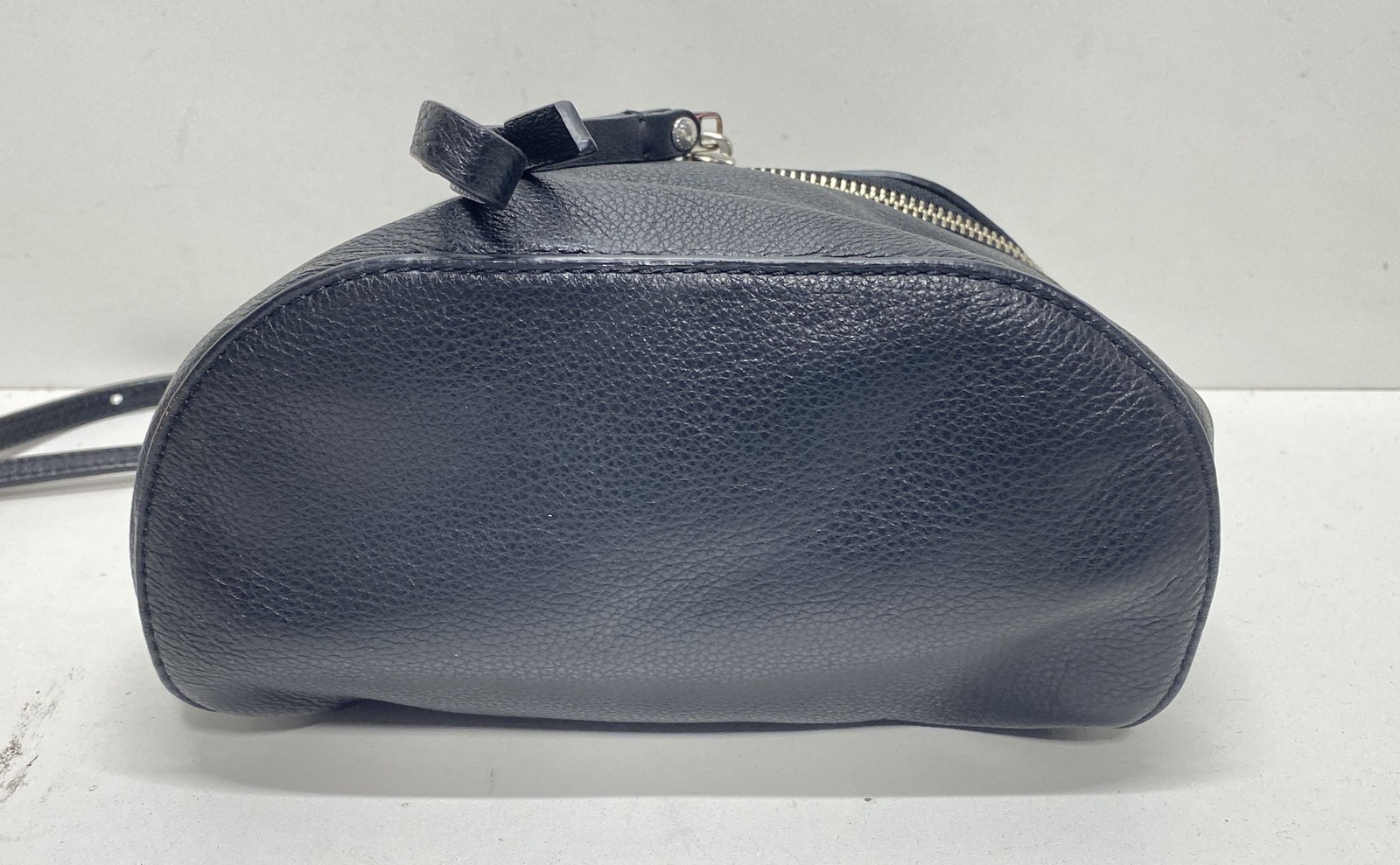 Marc by Marc Jacobs Black Pebbled Leather Small Backpack Silver Hardware