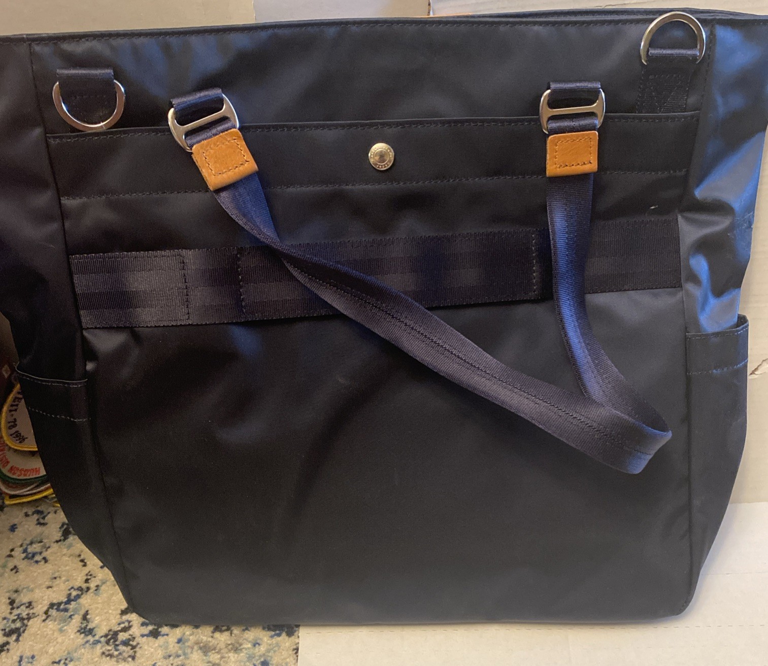 Master-Piece Progress 2Way Tote Shoulder Bag PVC coated nylon Navy Blue NEW