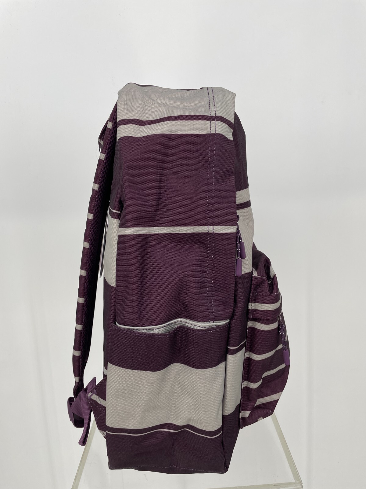 Herschel Heritage Prep Stripe Backpack Blackberry Wine 17.5″x12.5″x6″ HSC-BP0885